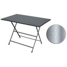 Emu Arc En Ciel Glossy Aluminum Outdoor Indoor Folding Table, 44 x 28 x 2 9.5 inch.