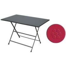 Emu Arc En Ciel Antique Red Outdoor Indoor Folding Table, 44 x 28 x 2 9.5 inch.
