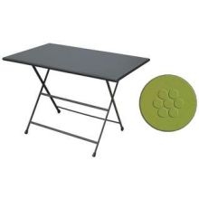Emu Arc En Ciel Antique Green Outdoor Indoor Folding Table, 44 x 28 x 2 9.5 inch.