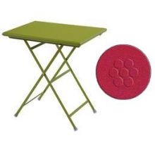 Emu Arc En Ciel Antique Red Outdoor Indoor Folding Table, 20 x 28 inch.