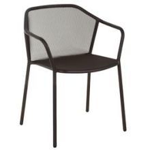 Emu Darwin Antique Black Outdoor Indoor Stacking Armchair, 30.5 X 23.5 X 21.5 Inch -- 4 Per Case