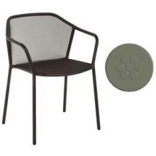 Emu Darwin Antique Moss Grey Outdoor Indoor Stacking Armchair, 30.5 X 23.5 X 21.5 Inch -- 4 Per Case