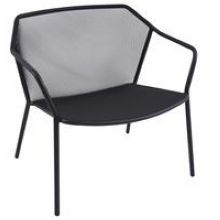 Emu Darwin Antique Black Outdoor Indoor Stacking Lounge Armchair, 29.5 X 30.5 X 28.5 Inch -- 2 Per Case