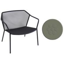 Emu Darwin Antique Moss Grey Outdoor Indoor Stacking Lounge Armchair, 29.5 X 30.5 X 28.5 Inch -- 2 Per Case