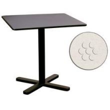 Emu Darwin Antique White Outdoor Indoor Square Tilt Top Nesting Table, 28 x 29 inch.