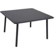 Emu Darwin Antique Black Square Outdoor Indoor Low Table, 15.5 x 28 x 28 inch.