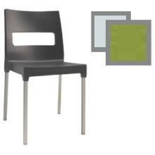 Emu Olly Green Outdoor Stacking Side Chair, 33 x 19.5 x 21 inch -- 4 per case.