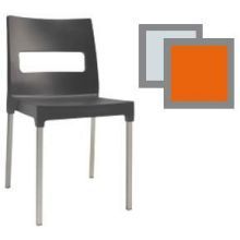 Emu Olly Orange Outdoor Stacking Side Chair, 33 X 19.5 X 21 Inch -- 4 Per Case