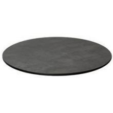 Emu Alf Round Dark Concrete Outdoor Indoor Table Top Only, 24 X 24 Inch