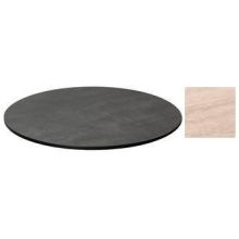 Emu Alf Round Vintage Oak Outdoor Indoor Table Top Only, 24 x 24 inch.