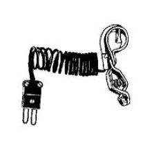 Comark Type J Oven/Air Probe with Clip - Sub-Miniature Connector, 4 feet Lead -- 6 per case