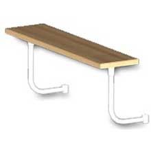 John Boos Oil Finish L Maple Steam Table Boards With Adjustable Stainless Steel Support Arm, 48 X 8 X 1.75 Inch