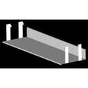 John Boos Stainless Steel Extra Divider for Meat Boat Racks.