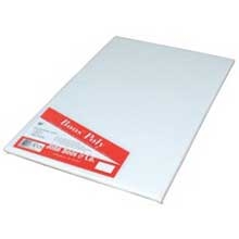John Boos Poly 1000 Pure White Cutting Board, 18 x 12 x 0.75 inch.