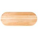John Boos Tuff Var Finish Hard Maple Oval Butcher Block Top, 48 x 36 x 1.5 inch.