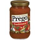 Campbells Prego Regular 100 Percent Natural Traditional Italian Spaghetti Sauce, 14 Ounce -- 12 per case.