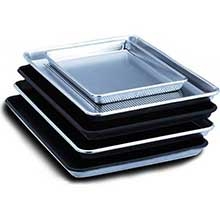 Lincoln Wear - Ever® Natural Perforated Sheet Pan Full Size 17 3/4in x 25 3/4in x 1in Gauge 18 -- 12 per case.