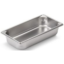 Super Pan Ii Stainless Steel Steam Table Pans,18-8 Stainless Steel , One Third Size,Dimensions 6 7/8 X 12 3/4 Inches, 2.5 Liter