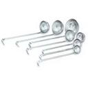 Economy One-Piece Ladles, 18-0 Stainless Steel, Mirror Finish, Capacity 6 Ounce.