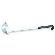 Ladles With Black Kool-Touch Handles - 18-8 Stainless Steel , Capacity 6 Ounce.