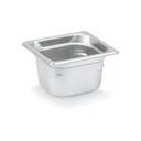 Super Pan One Sixth Size18-8 Stainless SteelDimensions 6 15/16 X 6 3/8 Inches 1.1 Ltrs