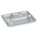 Tray Six-Compartment Stainless Steel 15 1/2 X 11 5/8 X 3/4 Inch -- 24 Per Case