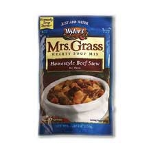 Mrs. Grass Hearty Homestyle Beef Stew Mix - 5.57 oz. package, 8 per case