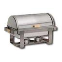 American Metalcrafts Applause Rectangle Chafer with Roll Top - 8 Quart, 18/8 Stainless Steel.