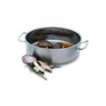 Vollrath Intrigue Stainless Steel Brazier 18 Quart Casserole Pan, 14.625 inch Diameter.