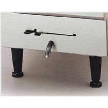 Nemco Adjustable Nickel-plated Leg Only, Set Of 4, 4 In, 1 Set