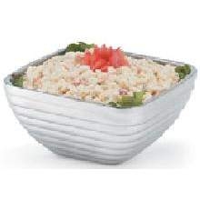Vollrath Stainless Steel Beehive Double Wall Square Serving Bowl, 3.2 Quart -- 6 per case.