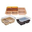 Cambro Co Polymer 5 Compartment Base Meal Delivery Tray, Tan, 14 3/4 x 10 9/16 x 1 5/16 inch -- 24 per case.