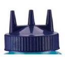 Traex Tri Tip Wide Mouth Blue Replacement Cap Only -- 12 per case.