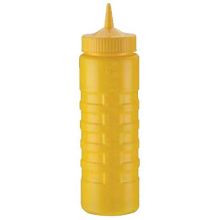 Traex Yellow Wide Mouth Squeeze Dispenser, 32 Ounce -- 12 Per Case