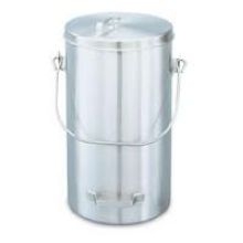 Vollrath 300 Series Stainless Steel Covered Ice Cream or Tote Pail, 20 Quart Capacity.