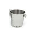 Vollrath Stainless Steel Polished Wine Bucket with Handle, 8 1/4 x 7 3/4 inch.
