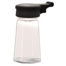 Traex Black Flip Top Lid Salt And Pepper Shaker, 2 Ounce -- 72 Per Case