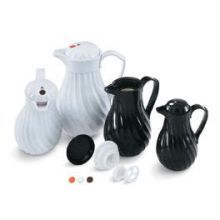 Vollrath Tilt And Pour Swirlserve White Plastic Beverage Server, 10 Ounce -- 12 Per Case