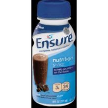 Ensure Rich Dark Chocolate Nutrition Shake, 8 Fluid Ounce -- 24 per case.