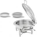 Walco Stainless Walco Idol Round Chafer Kit, 7 Quart Capacity.