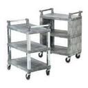 Vollrath 2 Shelf Plastic Open Utility Cart, 301/2 x 181/2 x 36 inch.
