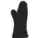 DuraServ PRO Black Elbow Length Oven Mitt, 16 inch -- 72 pairs per case.