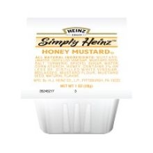 Simple Heinz Honey Mustard Sauce, 1 Ounce -- 100 per case.