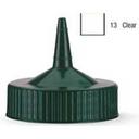 Traex Single Tip Wide Mouth Clear Replacement Cap for Squeeze Dispenser -- 12 per case.
