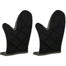 Chef Revival Black Flame Resistant Pyrotex Oven Mitt, 13 Inch -- 12 Pairs Per Case
