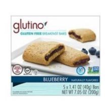 Glutino Blueberry Breakfast Bar, 7.1 Ounce -- 12 Per Case