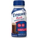 Ensure Plus Dark Chocolate Shake, 8 Fluid Ounce Bottle -- 24 per case.