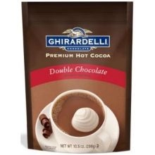 Ghirardelli Hot Cocoa Double Chocolate, 10.5 Ounce Pouch -- 6 per case.