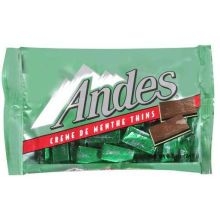 Andes Creme De Menthe Thins - 72 count pack, 8 per case