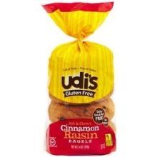 Udi's Cinnamon Raisin Bagel, 13.9 Ounce -- 8 Per Case